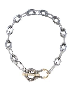 Armenta Pavé Diamond Toggle Link Bracelet - Metallic