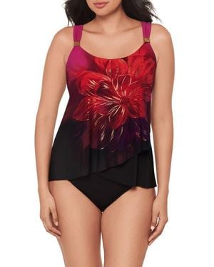 Miraclesuit Petali Rosa Dazzle One-Piece Swimsuit - Red