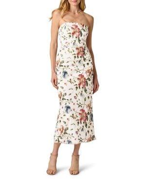 Adrianna Papell Strapless Column Gown - Multicolor