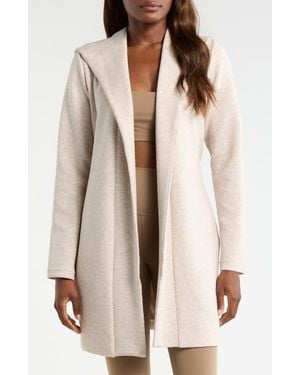 Mpg Dreamweave Hooded Wrap Cardigan - Natural
