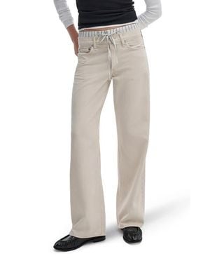 Rag & Bone Featherweight Saige Boxer Relaxed Straight Leg Jeans - Gray