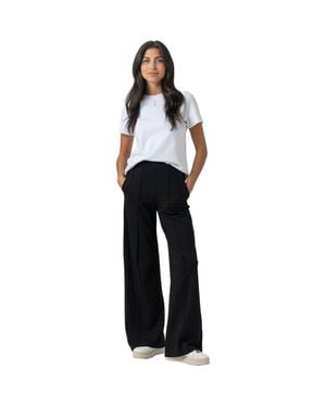 Saint + Sofia Keller Wide Leg Pant - Black