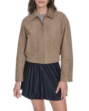 Levi's Faux Suede Bomber Jacket - Blue