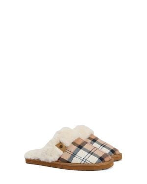 Barbour Claudia Faux Fur Lined Scuff Slipper - Multicolor