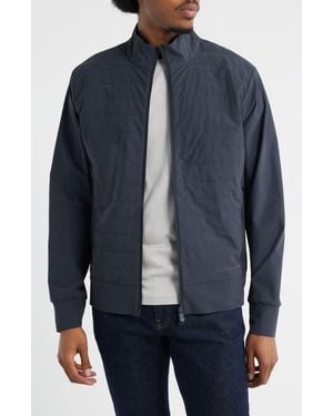Save The Duck Water Repellent Quilted Front Jacket - Blue