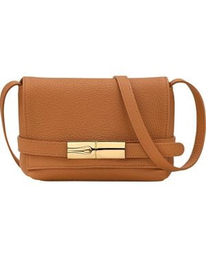 Longchamp Le Smart Flow Leather Crossbody Bag - Brown