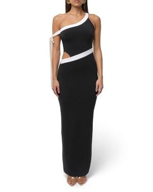 JLUXLABEL Jorden Asymmetric Body-Con Dress - Black