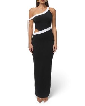 JLUXLABEL Jorden Asymmetric Body-Con Dress - Black