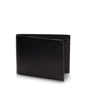 Bosca Nappa Vitello Bifold Wallet With Card/Id Flap - Black
