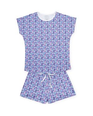 Lila and Hayes Riley Pajama Short Set - Blue