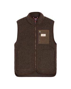 Amundsen Heroes Wool Fleece Vest - Brown