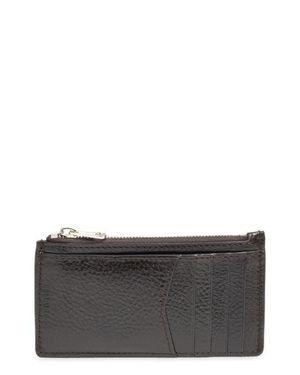 Lemaire Gear Leather Card Holder Coin Purse - Gray