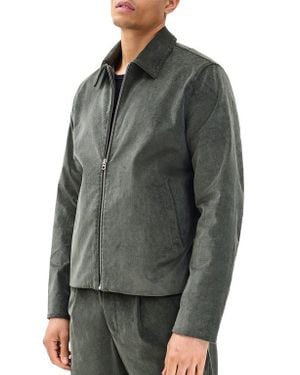 Rag & Bone Melrose Stretch Cotton Corduroy Zip Jacket - Gray