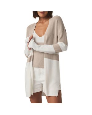 Splendid Octavia Colorblock Longline Cardigan - Natural