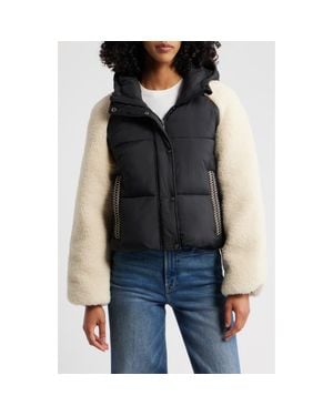 UGG Mykah Uggbraid Puffer Jacket - Black