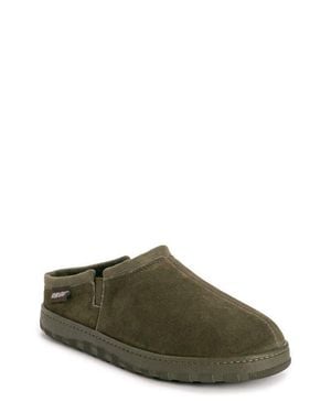 Muk Luks Matt Faux Shearling Lined Suede Slipper - Green