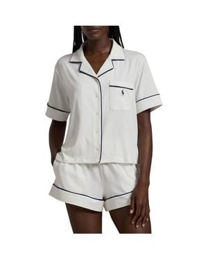 Polo Ralph Lauren Jersey Short Pajamas - Gray