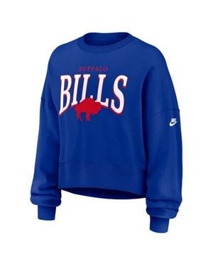 Nike Buffalo Bills Oversized Phoenix Fleece Sweatshirt - Blue