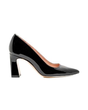 Ally Shoes Bold Block Heel Pump - Black