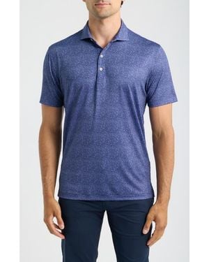 Johnnie-o Bar's Open Performance Jersey Polo - Blue