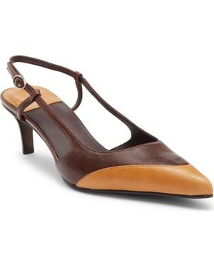 Jeffrey Campbell Booshky Slingback Pointed Toe Pump - Brown