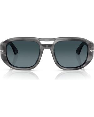 Persol Gender Inclusive Vincent 53Mm Polarized Pilot Sunglasses - Gray