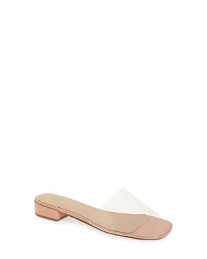Chocolat Blu Block Heel Sandal - Natural