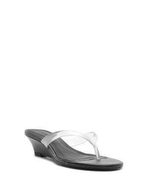 SCHUTZ SHOES Roslyn Wedge Sandal - Gray