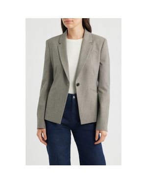 BOSS Jia Marl Stretch Suiting Jacket - Gray