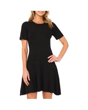 Ted Baker Rib Short Sleeve Sweater - Black