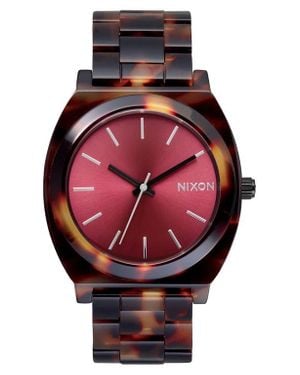 Nixon Time Teller Acetate Bracelet Watch, 40Mm - Red