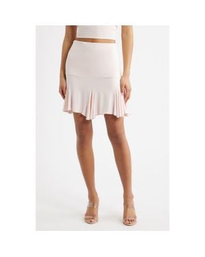 Bella Venice Margot Godet Hem Miniskirt - Pink
