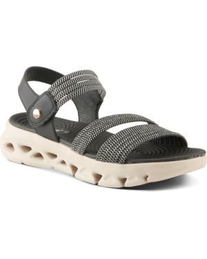 Flexus by Spring Step Garlina Platform Wedge Sandal - Metallic