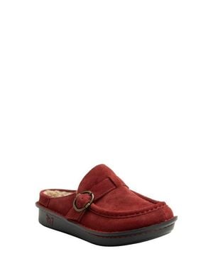 Alegria By Pg Lite Brigid Faux Fur Mule - Red