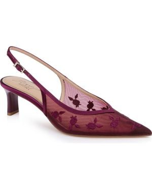 Badgley Mischka Zahra Ii Slingback Pointed Toe Pump - Purple