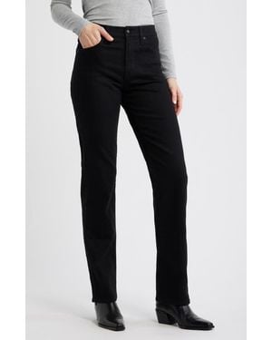 Madewell The Longline Straight Leg Jeans - Black