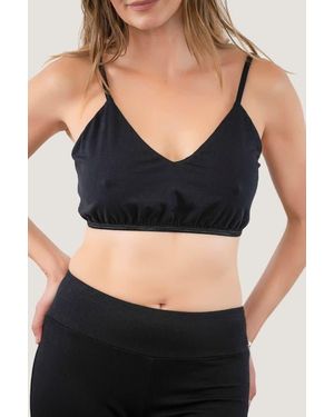 JJwinks Light Hug Sleep & Lounge Bralette - Black