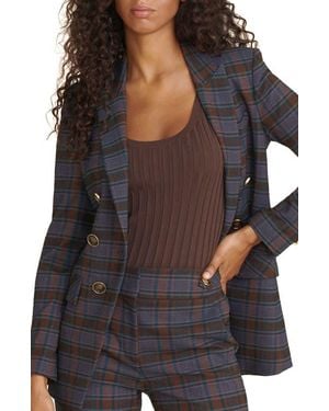 Veronica Beard Matteo Plaid Dickey Jacket - Black