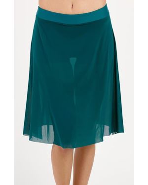 Calypsa 3In1 Swim Skirt With Attached Shorts - Green