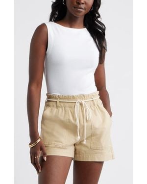 Caslon Boat Neck Rib Tank - Natural