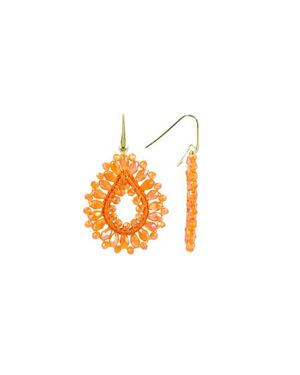 LOTT.gioielli Silk Drop Crystal Small Earrings - White