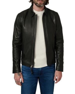 Joe's Jeans Refined Leather Moto Jacket - Black