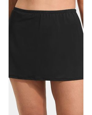 Lands' End Slender Separates Tummy Control Swim Skirt Swim Bottoms - Black