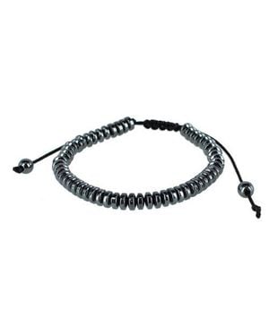 Trafalgar Axel Metallic Bead Adjustable Bracelet - Blue