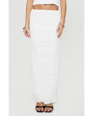Princess Polly Orzo Strapless Crop Top & Maxi Skirt Set - White