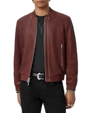 John Varvatos Xavier Leather Jacket - Brown