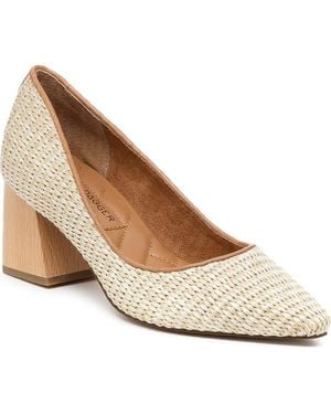 Kelsi Dagger Brooklyn Woven Pointed Toe Pump - Natural