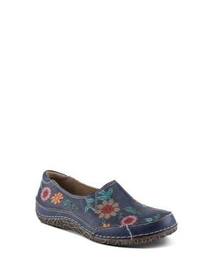 Spring Step L'Artiste Libora Slip-On Flat - Blue