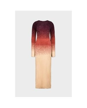 Saemdi Gradient Knit Dress - Red