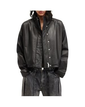 AllSaints Ryder Leather Jacket - Black
